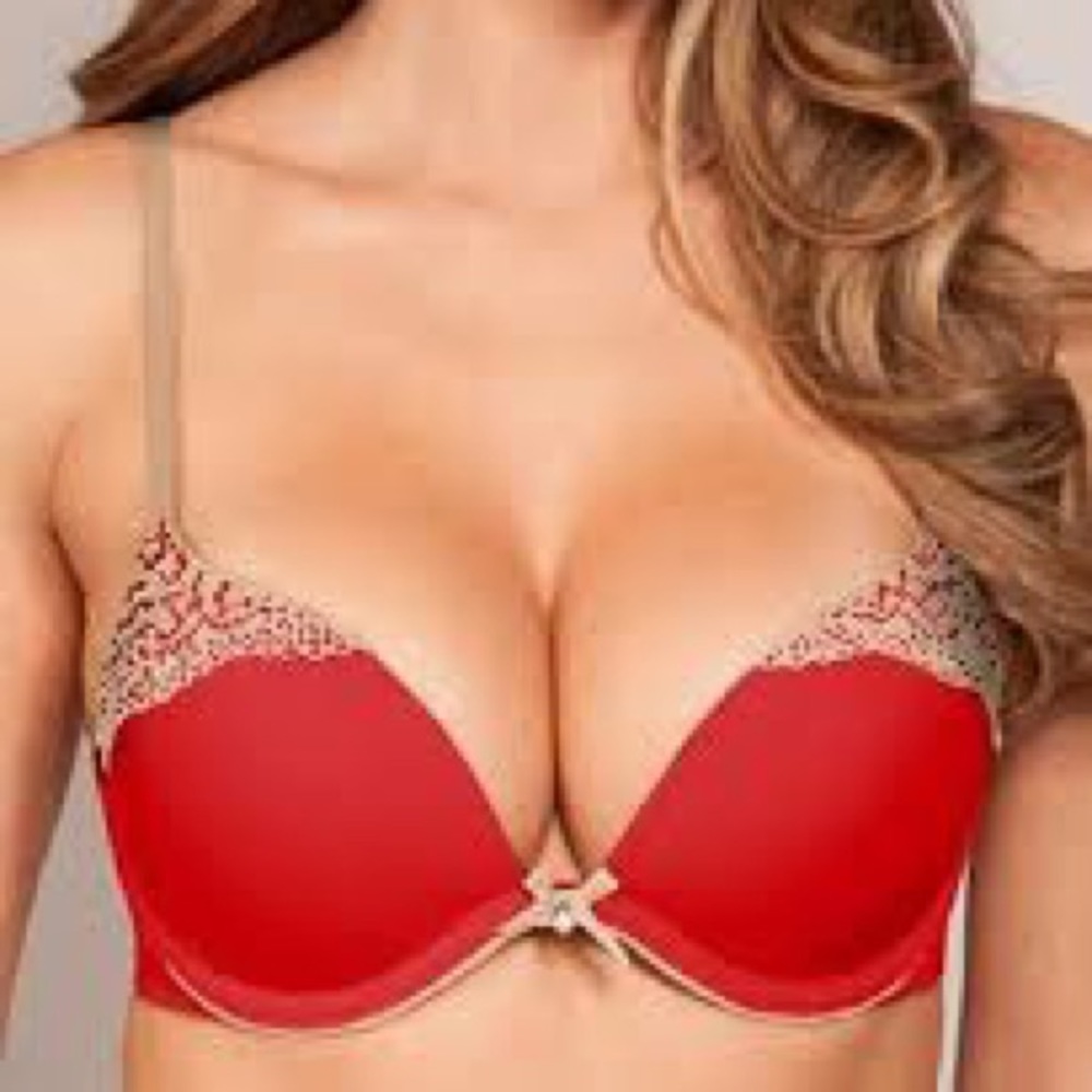 ✨2/$20✨ NWT JACLYN SMITH Plunge Push Up Bra - Picture 3 of 6